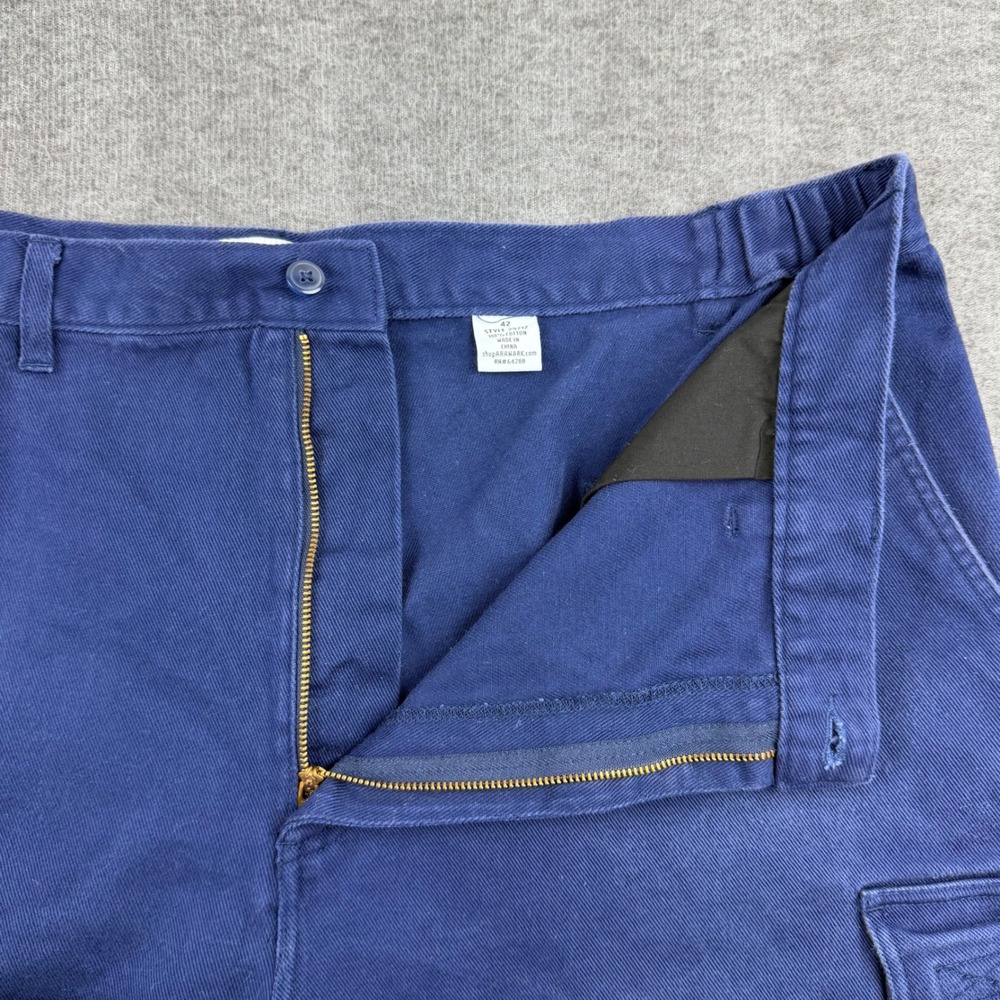 WearGuard Cargo Shorts Mens 42 Blue Cotton Twill Utility Workwear 29212 - Picture 8 of 9
